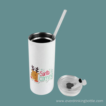 340mL Heat Transfer Insulated Tumbler With Straw